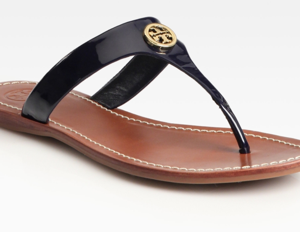 Tory Burch Black patent Cameron sandal. 8